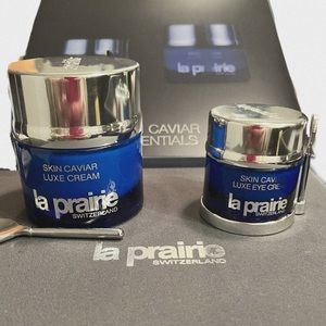 Skin spa device gift with La Prairie Skin Caviar Luxe Eye and Skin Set BNIB